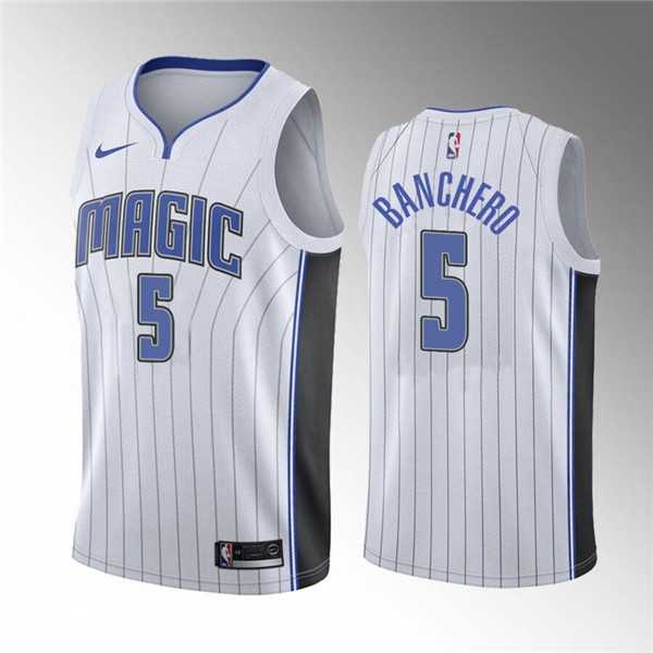 Orlando Magic #5 Paolo Banchero White 2022 Draft Basketball Stitched Jersey Dzhi,We sell and wholesale Orlando Magic #5 Paolo Banchero White 2022 Draft Basketball Stitched Jersey Dzhi on line form chian!